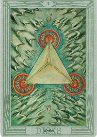 Spiritual Meaning of Numbers, Symbolism of number three Crowley Tarot Card