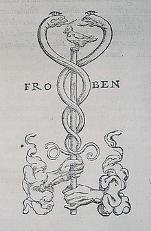 Occult symbol caduceus