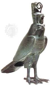 Horus Falcon Bronze Statue 2600 BC in Brooklyn Museum