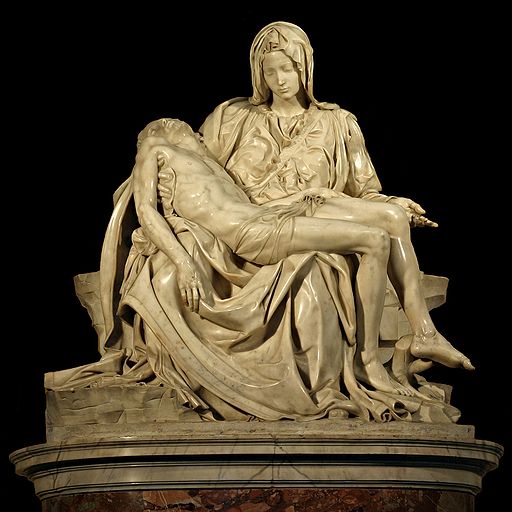 Michelangelo's Pietà in St. Peter's Basilica in the Vatican 1499
