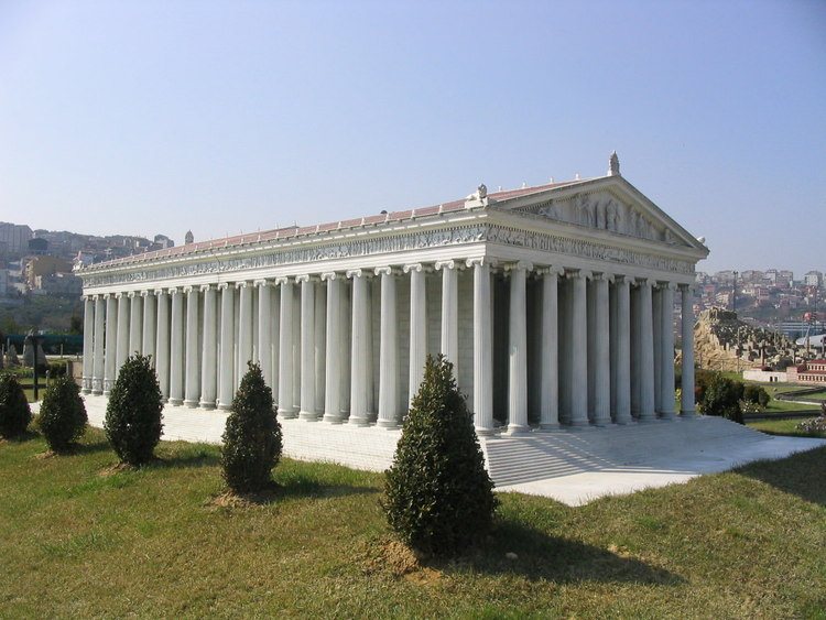 Model of the Temple of Artemis Istanbul Turkey