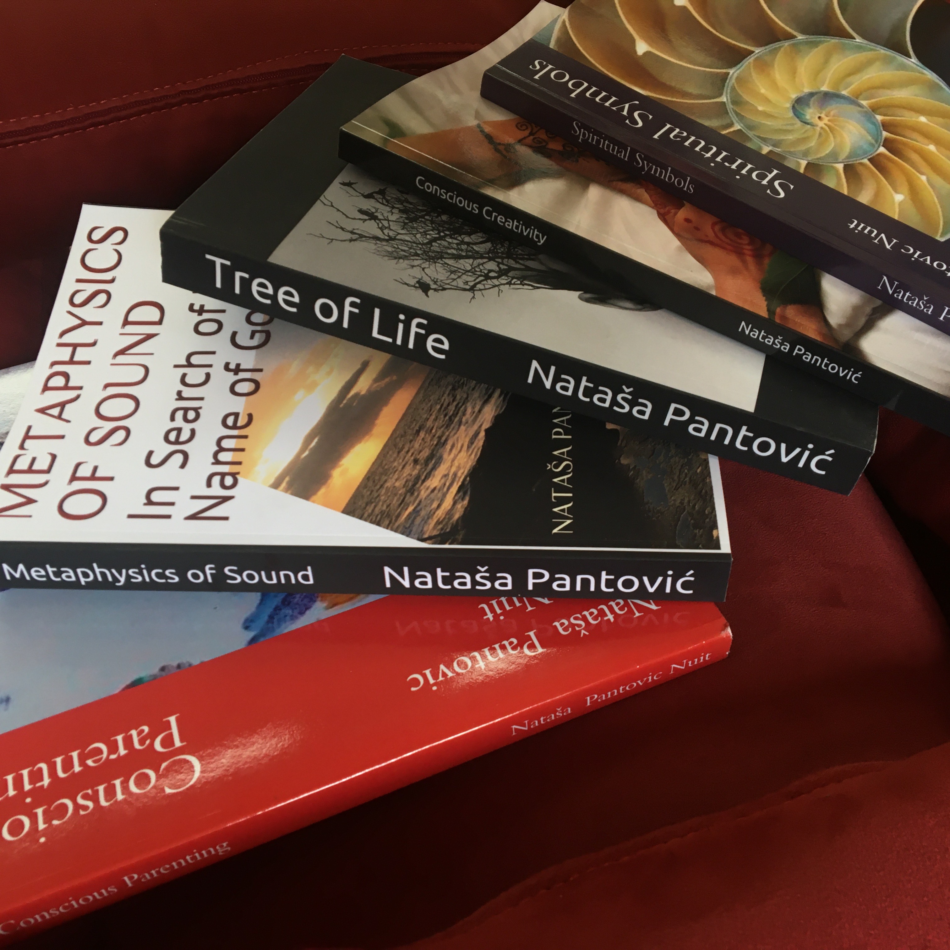 03 AoL Mindfullness Books Conscious Parenting Course by Natasa Pantovic & Ivana Milosavljevic, Tree of Life by Natasa Pantovic, Conscious Creativity, Spiritual Symbols Metaphysics of Sound in Search of Name of God 2022