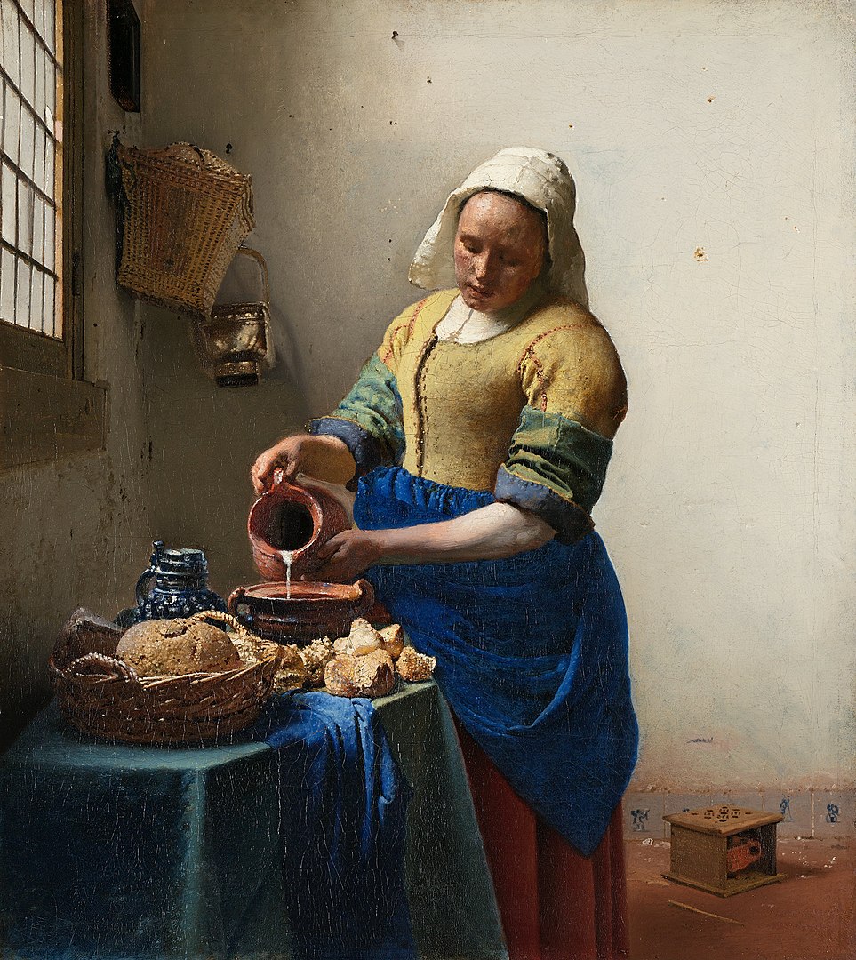 the-milkmaid-1657/58-by-johannes-vermeer.