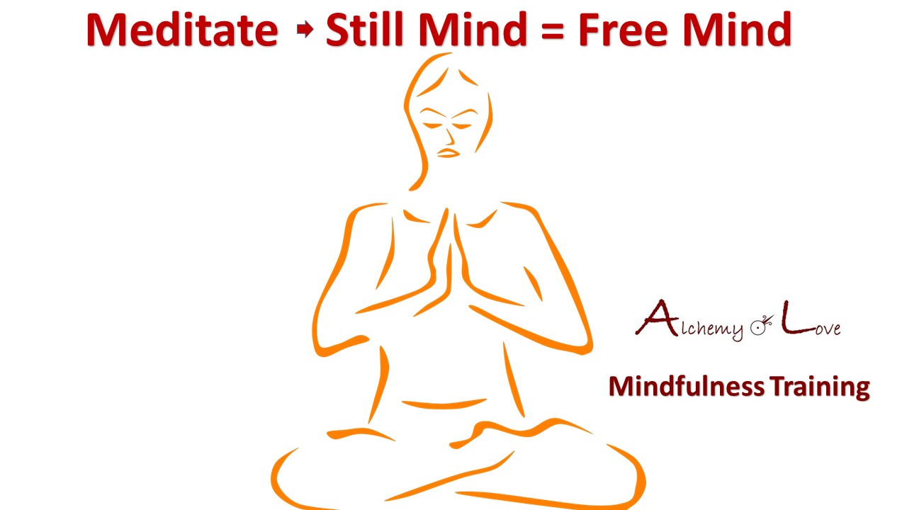 Yoga meditate still mind is free mind