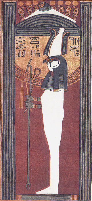 Sokar-Osiris from Papyrus of Ani Ancient Egypt falcon god in Egyptian religion linked to Ptah and Osiris in the underworld