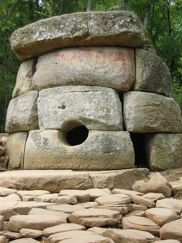 Ancient European Megalithic Dolmen near the Zhane river 4000 BC