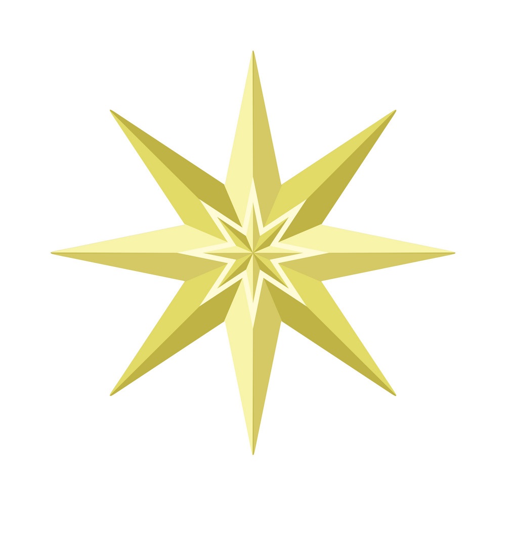 eight-pointed-star-in-gold