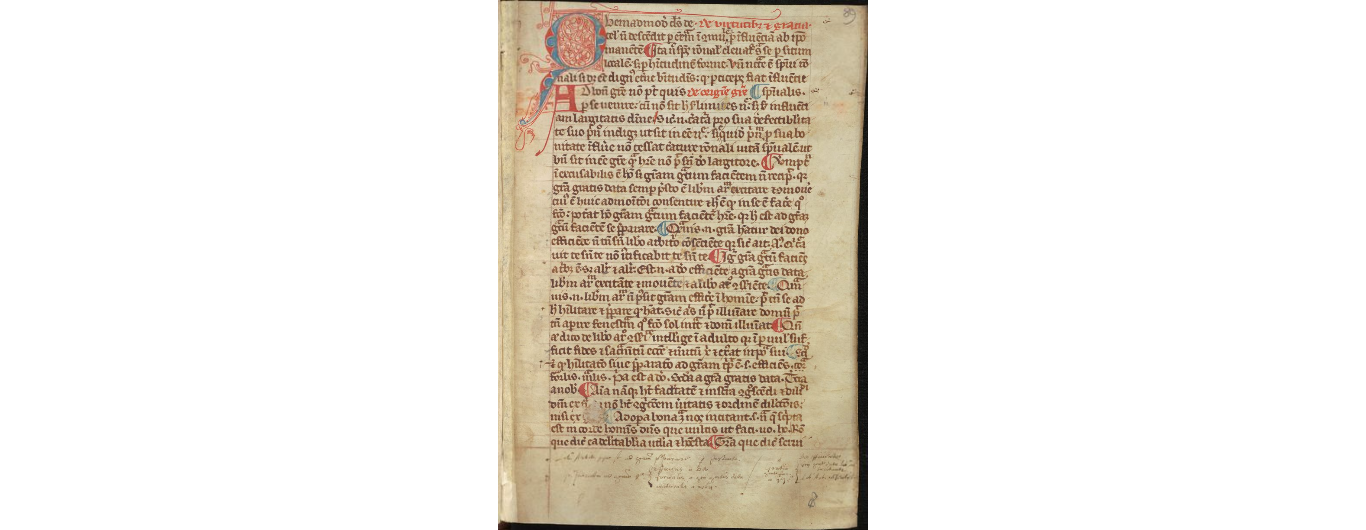 Compendium Theologicae Veritatis Manuscript 1 Malta Public Library Albertus Magnus Saint